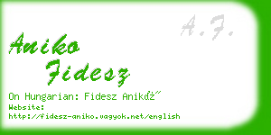 aniko fidesz business card